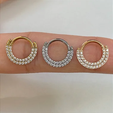 ARGOLA TITÂNIO DOUBLE CLICKER