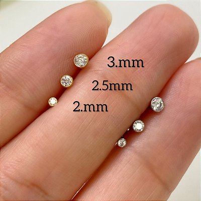 LABRET TITÂNIO PUSH PIN SEM GARRA