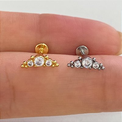 LABRET AÇO CASCATA BAWLLYS