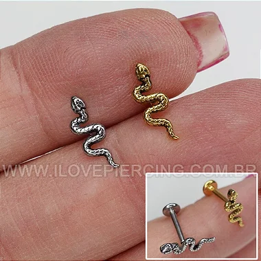 LABRET AÇO COBRA