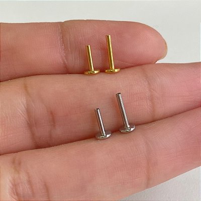 HASTE LABRET TITÂNIO