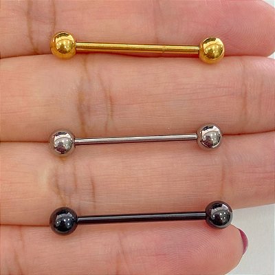 BARBELL TITÂNIO ROSCA EXTERNA