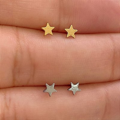 BRINCOS TITÂNIO ESTRELA