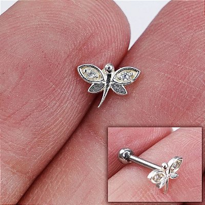 MICROBELL RETO PRATA 925 BORBOLETA