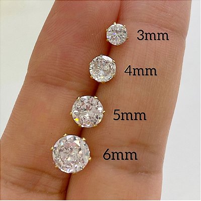 BRINCOS TITÂNIO PONTO DE LUZ 6 GARRAS