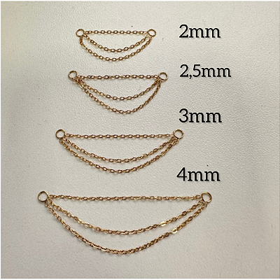 CORRENTINHA AÇO 3 FIOS