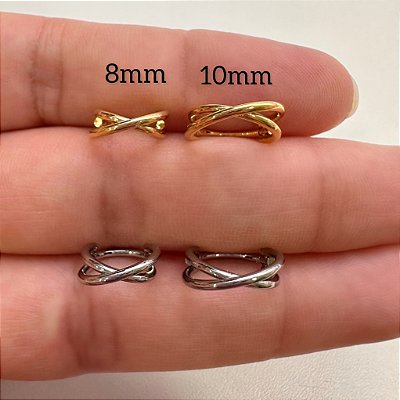 ARGOLA TITÂNIO TRANSPASSADA CLICKER