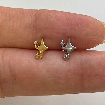 LABRET TITÂNIO SHINE STARS