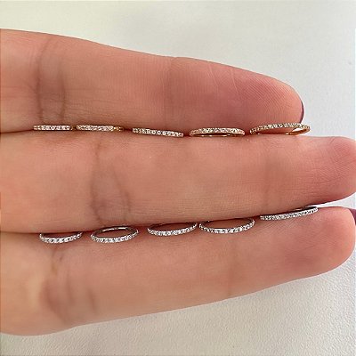ARGOLA AÇO NARIZ BASIC ZIRCÔNIAS CLICKER