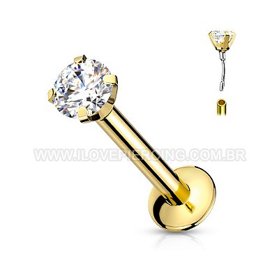 LABRET AÇO AUSTRALIANO PUSH PIN GARRINHA