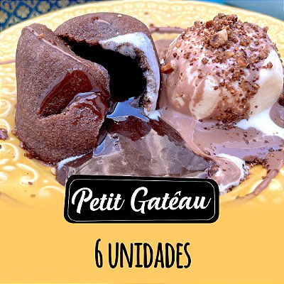 Petit Gâteau de chocolate tradicional - 6 unidades