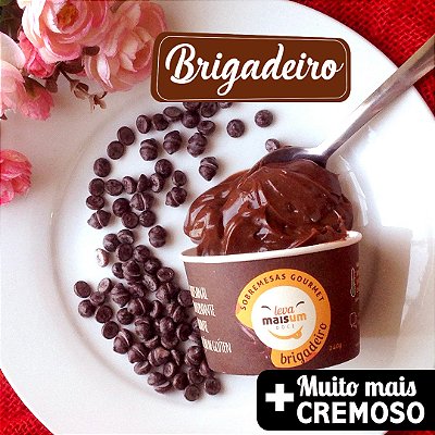 Brigadeiro de chocolate Belga no pote