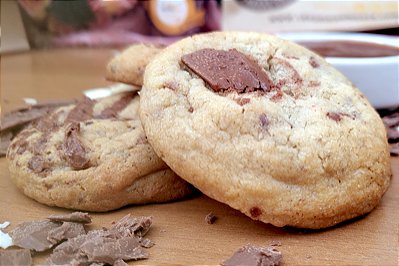 Cookie RECHEADO chocolate com NUTELLA -  3 unidades