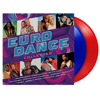 Eurodance Collected – Various Artists (Edição em Vinil Translúcido Azul e Vermelho) - LP Duplo