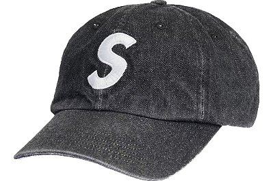 Supreme Fine Wale Corduroy S Logo 6-Panel Black - Light Up Co