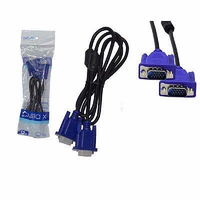 Cabo Vga Para Monitor 1,5m Cbx-mvga15 Preto Exbom