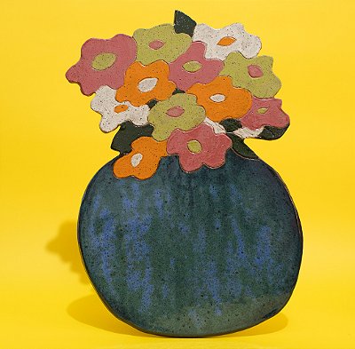 Cerâmica Decorativa Floral | Vaso de flores
