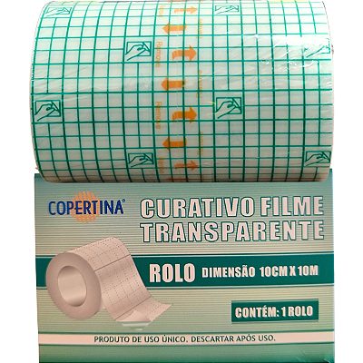 Curativo Filme Transparente 10cm x 10 Metros - Copertina