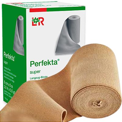 Perfekta Super Bandagem Elástica Longo Estiramento 12cm x 5mts - L&R