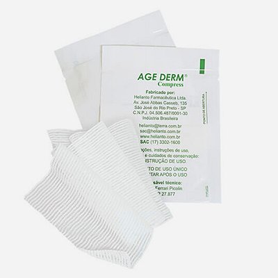 Curativo AGE Derm Gaze Rayon 7,5cm x 7,5cm - Helianto