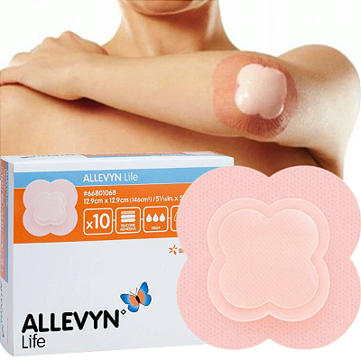 Curativo Allevyn Life com Espuma  Hidrocelular 12,9cmx12,9cm Smith & Nephew - 01 Unidade