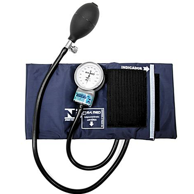 Aparelho de Pressão Adulto Nylon Velcro Azul - P.A. Med