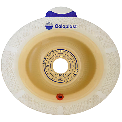 Placa de Colostomia 60mm (15-43mm) Convexa Ligth Sensura Xpro Coloplast
