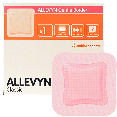 Curativo Allevyn Gentle Border Espuma Hidrocelular e Silicone 10cmx10cm - Smith&Nephew