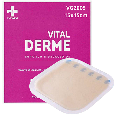 Curativo Hidrocoloide VG2005 15cm x 15cm Vital Derme Cx C/05 Unidades