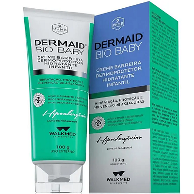 Dermaid Bio Baby Creme Barreira Dermoprotetor Infantil Hipoalergênico 100g Walkmed