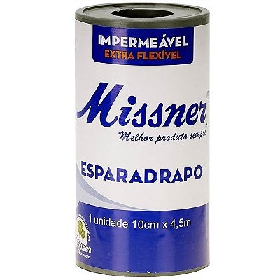 Esparadrapo Branco 10cm x 4,5m - Missner