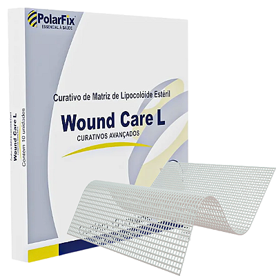 Curativo Matriz Lipocolóide e Hidrocoloide 10x10cm Tela Não Aderente Cicatrizante