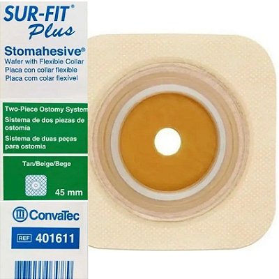Placa de Colostomia com Micropore 45mm - Convatec