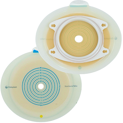 Placa de Colostomia Sensura Mio Base Adesiva Plana Recortável Coloplast