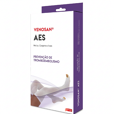 Meia de Compressão AES AD 18MMHG G Estéril Antitrombo Prevenção de Tromboembolismo Venosan