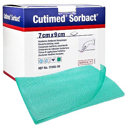 Cutimed Sorbact Swabs Compressa 7cm x 9cm Ref. 72165-00