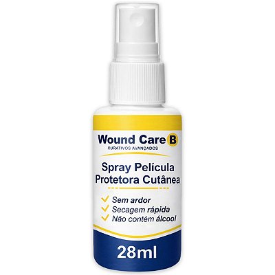 Spray Barreira Película Protetora Cutânea Wound Care B 28ml Polar Fix