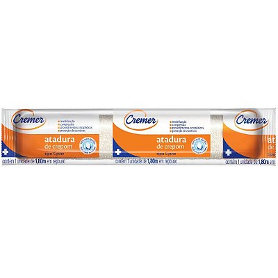Atadura de Crepom Tipo Cysne 20cm X 1,8m 13 Fios Alta Compressão - Cremer