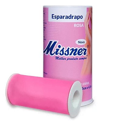 Esparadrapo Impermeável Rosa 10cm x 4,5m - Missner