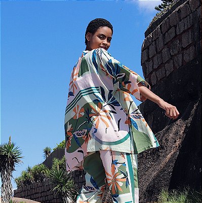 Kimono Marielle Estampa Botânica