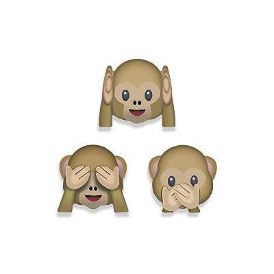 Super Imãs Geguton Emoji Macaquinho