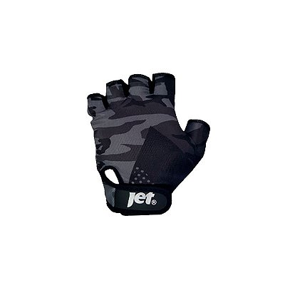 Luva Ciclismo Camo 1/2 Dedo Camuflada/Preta Tam. G