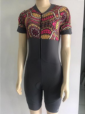 Macaquinho Feminino LIVRE EXPRESSÃO Bicolor Cinza/Amarelo Tam. M