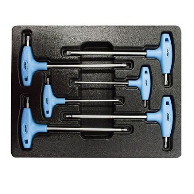 Kit de 6 Chaves DAX "T" TORX Azul
