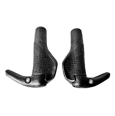 Manopla Confort c/ Bar End 143mm Preto - HIGH ONE - HOMAN0017