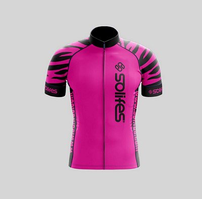 Camisa Ciclismo SOLIFES Rosa Mancha - Tam. GG
