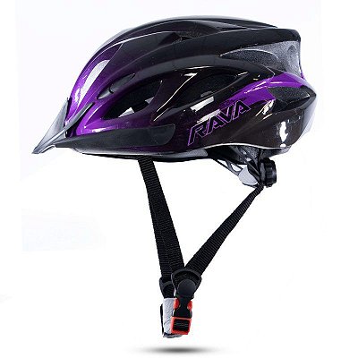 Capacete RAVA Space III Preto/Turqueza c/ Viseira - Tam. M