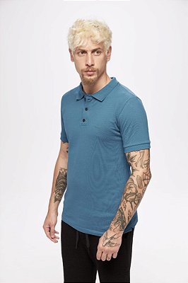 Camisa SENSE Polo Masculino Carbon Azul - Tam. G