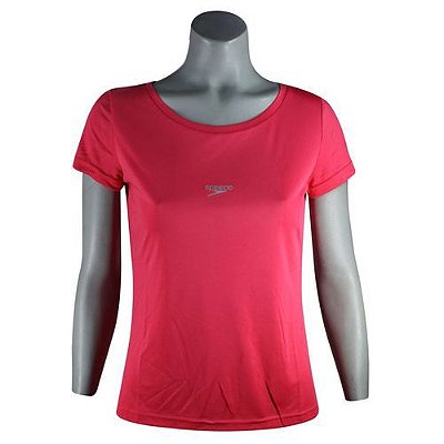 Camisa Feminina SPEEDO Interlock UV50 Coral - TAM. GG