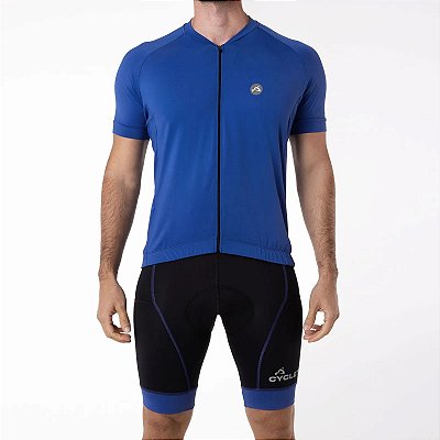 Camisa CYCLE Masculina ColorBlock Azul Royal Tam. G
